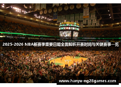 2025-2026 NBA新赛季重要日期全面解析开赛时间与关键赛事一览 2025-2026 NBA新赛季重要日期全面解析开赛时间与关键赛事一览