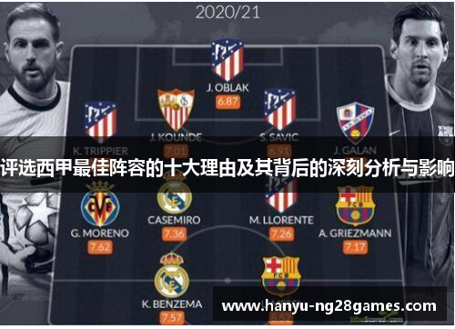 评选西甲最佳阵容的十大理由及其背后的深刻分析与影响